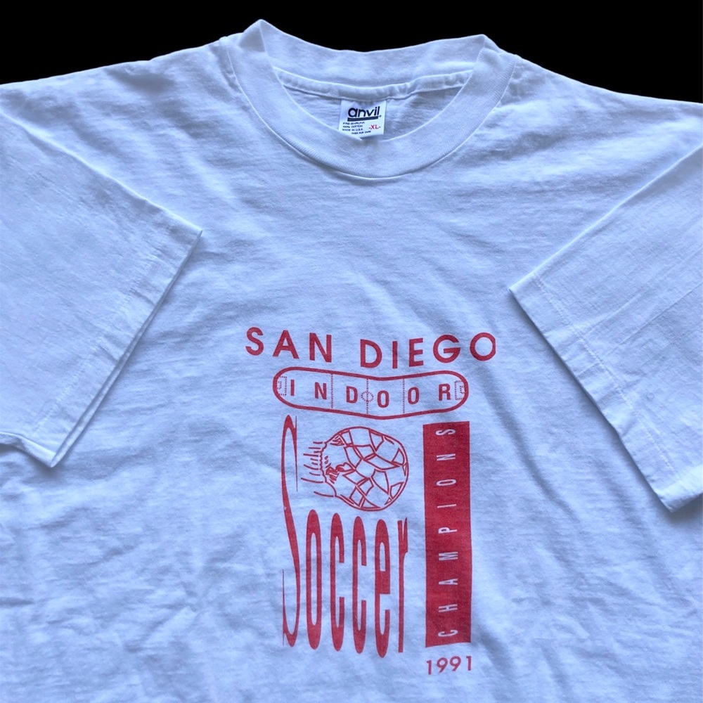 Vintage 1991 San Diego Indoor Soccer tee XL